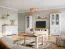 Cassettiera Bresle 10 cassetti | Pino massiccio | Bianco/naturale | 92 x 132 x 41 cm | Stile country