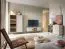 Vetrina grande cashmere 166 x 104 x 39 cm | Push-to-open | 1 anta vetro | 1 anta legno | LED