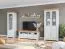 Mobile porta TV Bresle 07 | Pino massiccio | Bianco/Naturale | 58 x 155 x 48 cm
