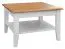 Tavolino Gyronde 29 | Pino massiccio | Bianco e rovere | 70 x 70 x 48 cm