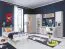 Scrivania cameretta Burdinne 09 | bianco rovere grigio | 76 x 125 x 55 cm | moderna e funzionale