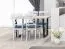 Tavolo da pranzo Ourense 03 | Bianco rovere | 140 x 80 cm | Gambe in metallo nero | Design moderno