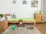 Letto singolo "Wooden Nature" 02, rovere massello, oliato - 100 x 200 cm (l x l)