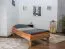 Letto futon in faggio massello oliato | 90 x 200 cm | Design moderno e robusto