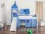 Set biancheria da letto bambini 2 pezzi | Motivo delfino | 100% cotone | Blu | 140 x 200 cm + 80 x 80 cm