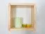 Mensola da parete in pino massello naturale Junco 283B | 25x25x12 cm | Design moderno e robustezza