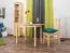 Tavolo rotondo in pino massello naturale | 75 x 110 cm | Design moderno | Robusto e stabile