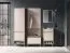 Ingresso completo - Set A "Nampa", color rovere Cremona / cashmere, 1 mobile, 1 armadio, 1 scarpiera, 1 appendiabiti con sette ganci, Sistema "Soft-Close"