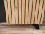 Pensile Nordkapp 01 | Rovere Hickory Jackson/Nero | Biocamino integrato | 2 luci LED | 192 x 320 x 45 cm
