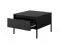 Set salotto moderno Balta 4 pezzi | Nero elegante | Gambe in metallo | Push-to-open | Bordo ABS