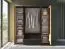 Cameretta completa - Set B "Dagali", nero / rovere, 6 pezzi, bordi in ABS