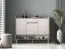 Madia "Nampa" 02, color cashmere/rovere Cremona, 3 ante, 9 scomparti, 1 cassetto, Sistema "Soft-Close", 120 x 34 x 95 cm