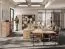 Scaffale "Uppsala" 02, color rovere Lindberg, 5 ripiani, Sistema "Soft-Close", 79 x 34 x 203 cm