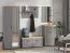 Set ingresso Banat 5 pezzi | Armadio con specchio | Cassettiera | Scarpiera | Protezione bordi ABS | Ganci appendiabiti