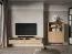 Mobile TV "Hampshire" 07, color rovere Mavelie, 2 ante a battente, 4 scomparti, funzione "push-to-open", Sistema "Soft-Close", 180 x 33 x 33 cm