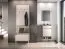 Cassapanca / Scarpiera "Nampa" 06, color rovere Cremona / cashmere, 1 anta a ribalta, 3 scomparti, incl. rivestimento in velluto, bordi in ABS, Sistema "Soft-Close"