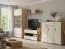 Vetrinetta moderna Kavieng 07 | Rovere/Bianco | 200 x 100 x 40 cm | Ampio spazio espositivo