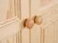 Armadio in pino massiccio naturale Junco 08B - Dimensioni 195 x 102 x 59 cm (A x L x P)