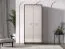 Armadio ad ante battenti "Mackenzie" 01, color rovere Dunin/cashmere lucido, maniglie: metallo, 2 ante, 1 barra appendiabiti, 89 x 52 x 195 cm