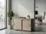 Comodino con ruote Cianjur 06 | Rovere/Bianco | 72 x 120 x 45 cm | Design moderno e praticità