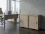 Comodino con ruote Cianjur 06 | Rovere/Bianco | 72 x 120 x 45 cm | Design moderno e praticità