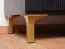 Soggiorno completo 4 pezzi nero opaco | Set "Barbe" con bordi ABS e maniglie dorate | Design moderno e pratico