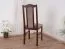 Sedia da pranzo classica Twer | Sedile imbottito beige/rossiccio | Legno di faggio laccato noce | Materiali di alta qualità