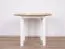 Tavolo da pranzo LEVA, facile da abbinare, bianco/rovere, rotondo, dimensioni Ø 100, altezza piano 32 mm, piano in laminato, robusti piedini in legno, design moderno