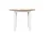 Tavolo da pranzo LEVA, facile da abbinare, bianco/rovere, rotondo, dimensioni Ø 100, altezza piano 32 mm, piano in laminato, robusti piedini in legno, design moderno