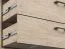 Cassettiera "Decorah" 06, rovere chiaro - 84 x 146 x 42 cm (h x l x p), 1 anta, 3 cassetti e 2 scomparti