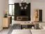 Tavolino Lassila 07, colore: rovere Artisan / nero - Dimensioni: 47 x 100 x 60 cm (A x L x P)