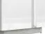 Vetrinetta moderna "Antioch" 03 sinistra | Bianco lucido e grigio chiaro | 201 x 69 x 40 cm | 2 ante, 10 scomparti