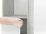 Vetrinetta moderna "Antioch" 03 sinistra | Bianco lucido e grigio chiaro | 201 x 69 x 40 cm | 2 ante, 10 scomparti