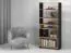 Scaffale Trezevant 04 | Rovere Artisan e Nero | 180 x 80 x 40 cm | Design moderno senza maniglie