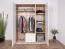 Armadio con ante battenti Hannut 07 | Bianco e rovere | 190 x 150 x 56 cm | Design moderno e funzionale