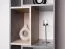 Camera dei ragazzi - Scaffale Lede 08, Colore: Grigio / Rovere / Bianco - Dimensioni: 190 x 45 x 40 cm (A x L x P)