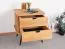 Comodino Rolleston 05 rovere selvatico oliato - Dimensioni: 57 x 50 x 41 cm (A x L x P)