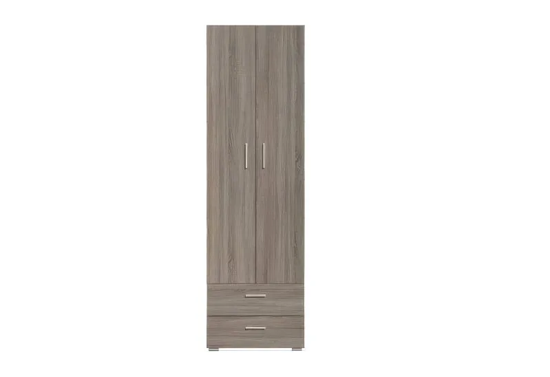 Armadio Tremelo 01 | Rovere tartufato | 202 x 60 x 41,50 cm | Design moderno e funzionale