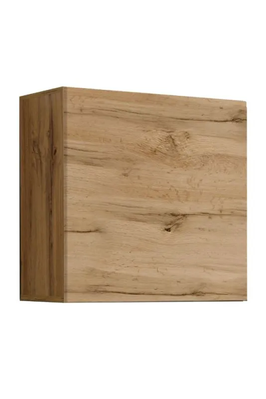 Moderno pensile Fardalen 12, colore: rovere Wotan - Dimensioni: 60 x 60 x 30 cm (A x L x P), con due scomparti