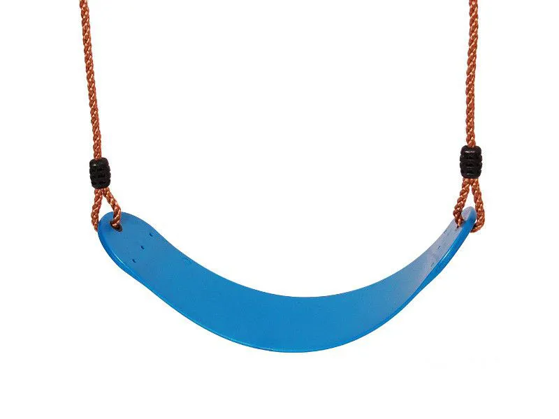 Altalena per bambini con seduta flessibile blu cielo | Corda regolabile inclusa | Comfort e sicurezza EN 71