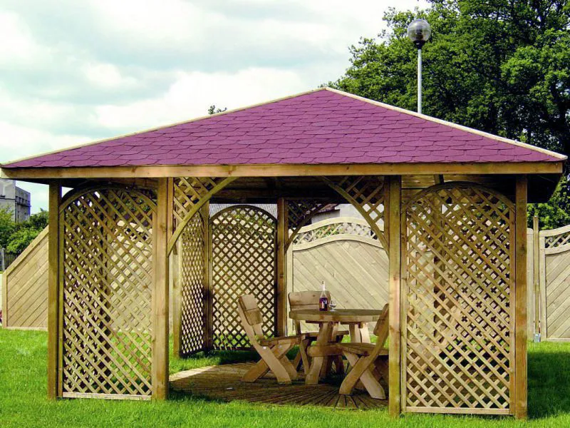 Gazebo Dulcamara - Dimensioni: 392 x 392 cm (L x P)