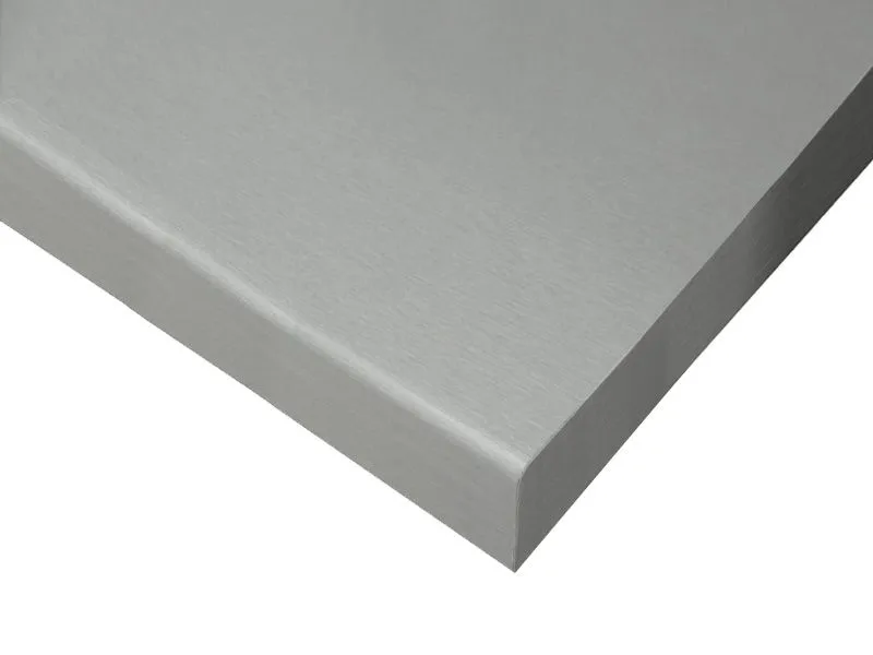 Piano cucina Kunja | Colore platino | 2,8 x 200 x 60 cm | Design moderno e versatile