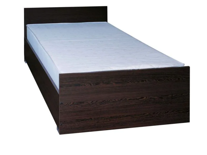 Letto singolo Corrientes 13 | rete a doghe inclusa | wengé | 140 x 200 cm | design moderno