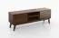 Mobile porta TV Engordany 06 | Faggio massello laccato noce | 2 ante, 4 scomparti | Sistema Soft-Close | 55 x 155 x 39 cm