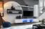 Parete soggiorno Valand 13 bianco/nero | 170x300x40 cm | Due basi TV | Design moderno