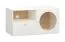 Mobiletto TV Aenna 103 | Bianco e Rovere | 51,5 x 101 x 46,5 cm | 1 cassetto, 1 anta, 2 scomparti | Robusto
