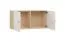 Pensile a muro Aenna 85 | 2 scomparti | Maniglie in rovere | Bianco/rovere | 50,5 x 100,5 x 33,5 cm