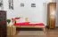 Letto singolo "Wooden Nature" 03, rovere massello, oliato - 90 x 200 cm (l x l)