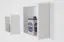 Mensola a muro in pino massello laccato bianco Junco 283B | Design moderno | 25 x 25 x 12 cm