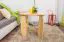 Tavolino in pino massello naturale 005 | Design moderno | 60 x 65 x 65 cm | Colore naturale